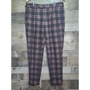Scotch & Soda Amsterdam Couture Wool Blend Plaid Pants Mens 30x32 (30x29) Cuffed